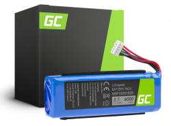 Battery Green Cell GSP1029102R P763098 for Speaker JBL Charge 2 / 2 Plus / Charge 3 2015 version, Li-Polymer 3.7V 6000mAh