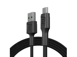 Cable Micro USB 1,2m Green Cell PowerStream Charge rapide, Ultra Charge, Quick Charge 3.0