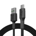 Cable Micro USB 1,2m Green Cell PowerStream with fast charging, Ultra Charge, Quick Charge 3.0