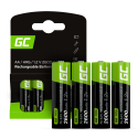 Green Cell Rechargeable Ni-MH Batteries 4x AA HR6 2600mAh