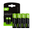 Green Cell Rechargeable Ni-MH Batteries 4x AA HR6 2000mAh