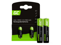 2x Akumulatorki Paluszki AAA R3 950mAh Ni-MH Baterie do ładowania Green Cell