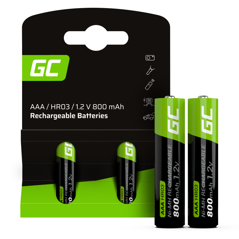 Green Cell 2x AAA HR03 800mAh Battery