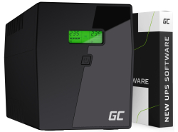 Green Cell Zasilacz Awaryjny UPS 2000VA 1200W Power Proof z wyświetlaczem LCD | WERSJA UK | 6x IEC
