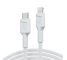 Cable White Lightning – USB-C 1m MFi Green Cell PowerStream with fast charging Power Delivery, for Apple iPhone