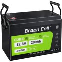 Green Cell LiFePO4 Akku 12.8V 200Ah 2560Wh LFP Lithium Batterie 12V mit 150A BMS für Wohnmobil Camping Solar Caravan