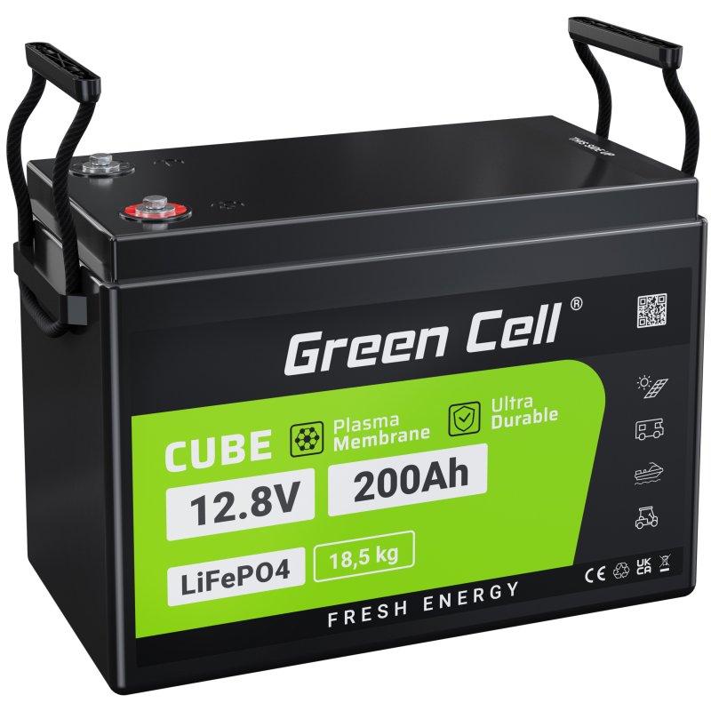 LiFePO4 Akku 200Ah 12.8V 2560Wh Lithium-Eisen-Phosphat Batterie Photovoltaikanlage Wohnmobil