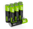 8x Akumulatorki Paluszki AAA R3 950mAh Ni-MH Baterie do ładowania Green Cell
