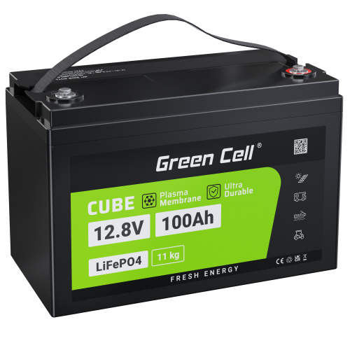 LiFePO4 battery 100Ah 12.8V 1280Wh lithium iron phosphate