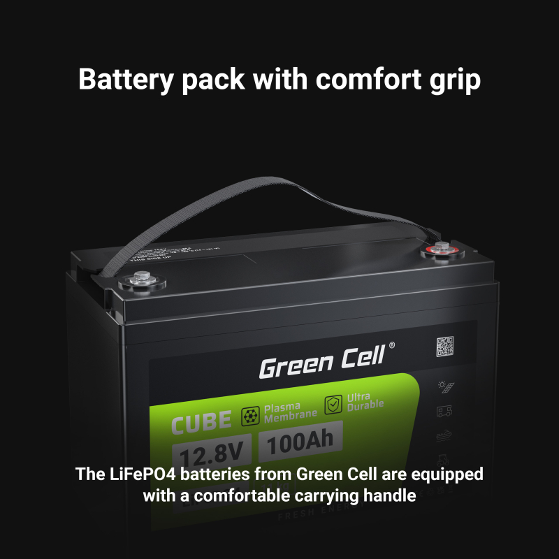 GreenLiFE GL100M - 12V 100A Lithium Ion Battery
