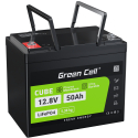 Green Cell akumulator LiFePO4 50Ah 12.8V 640Wh Litowo-Żelazowo-Fosforanowy do Jachtów, Wózka golfowego, Elektrowni wiatrowej