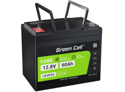 Green Cell akumulator LiFePO4 60Ah 12.8V 768Wh Litowo-Żelazowo-Fosforanowy do silników elektrycznych, marina, podnośników, RV