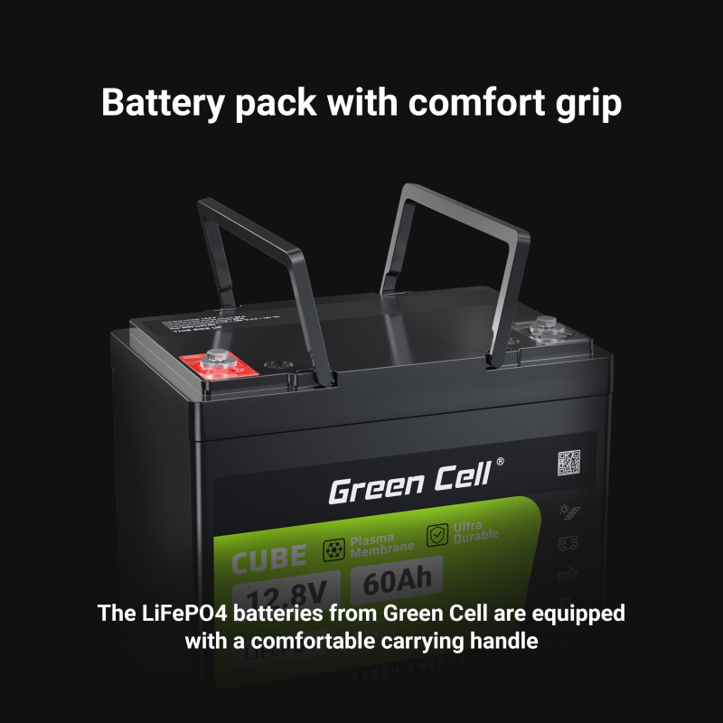 Batterie LiFePO4 60Ah 12.8V pour bateau camping-car photovoltaïque