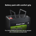 Green Cell akumulator LiFePO4 80Ah 12.8V 1024Wh Litowo-Żelazowo-Fosforanowy do Kampera Urządzeń czyszczących, Kemping