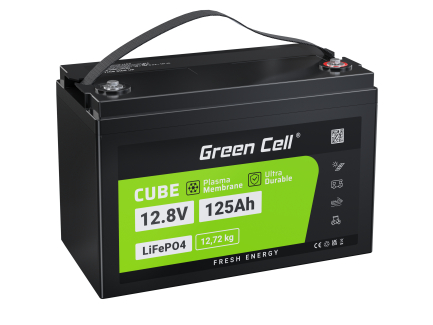 LiFePO4 battery 125Ah 12.8V for photovoltaic system camper boat