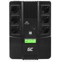 Green Cell Uninterruptible Power Supply UPS AiO 600VA 360W with LCD Display | EU VERSION | 6x Schuko Sockets