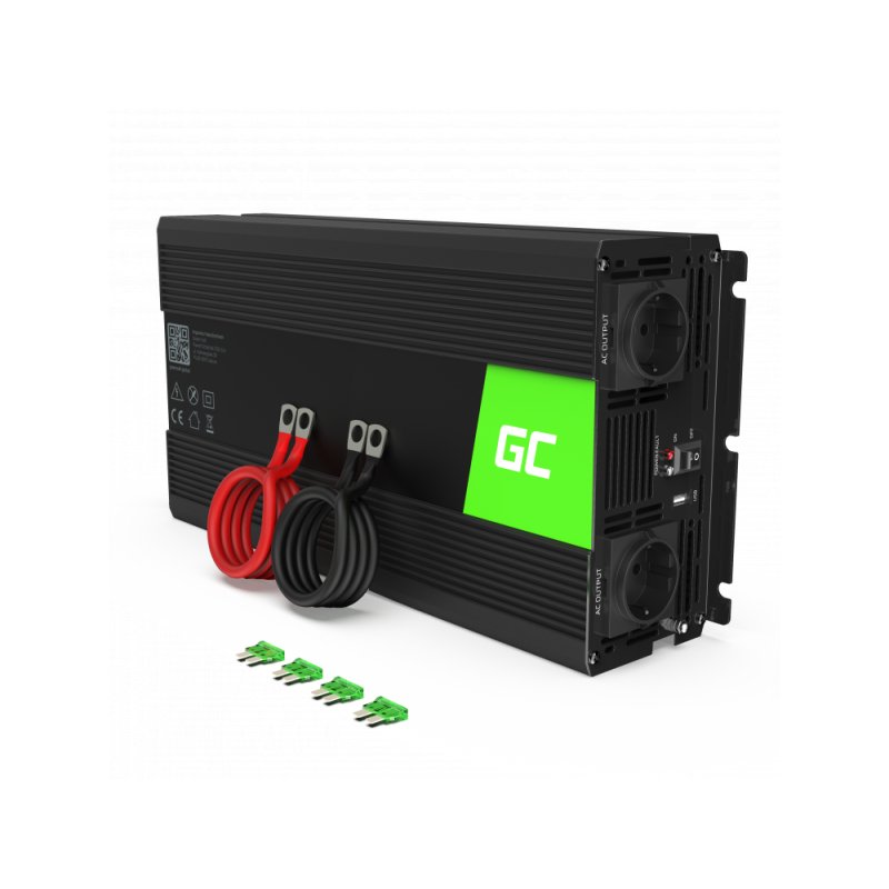 Przetwornica Samochodowa Green Cell ® 24V do 230V, 3000W/6000W