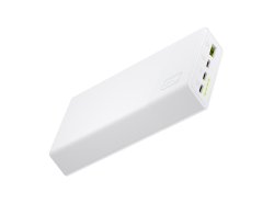 Green Cell PowerPlay20s White Power Bank 20000mAh 22.5W PD USB C with Fast Charging Portable Phone Charger for iPhone 15 14